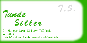 tunde siller business card